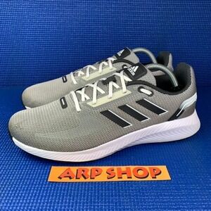 ADIDAS RUNFALCON 2.0 Men`s Size 10 Grey Black Athletic Running Shoes GV7134